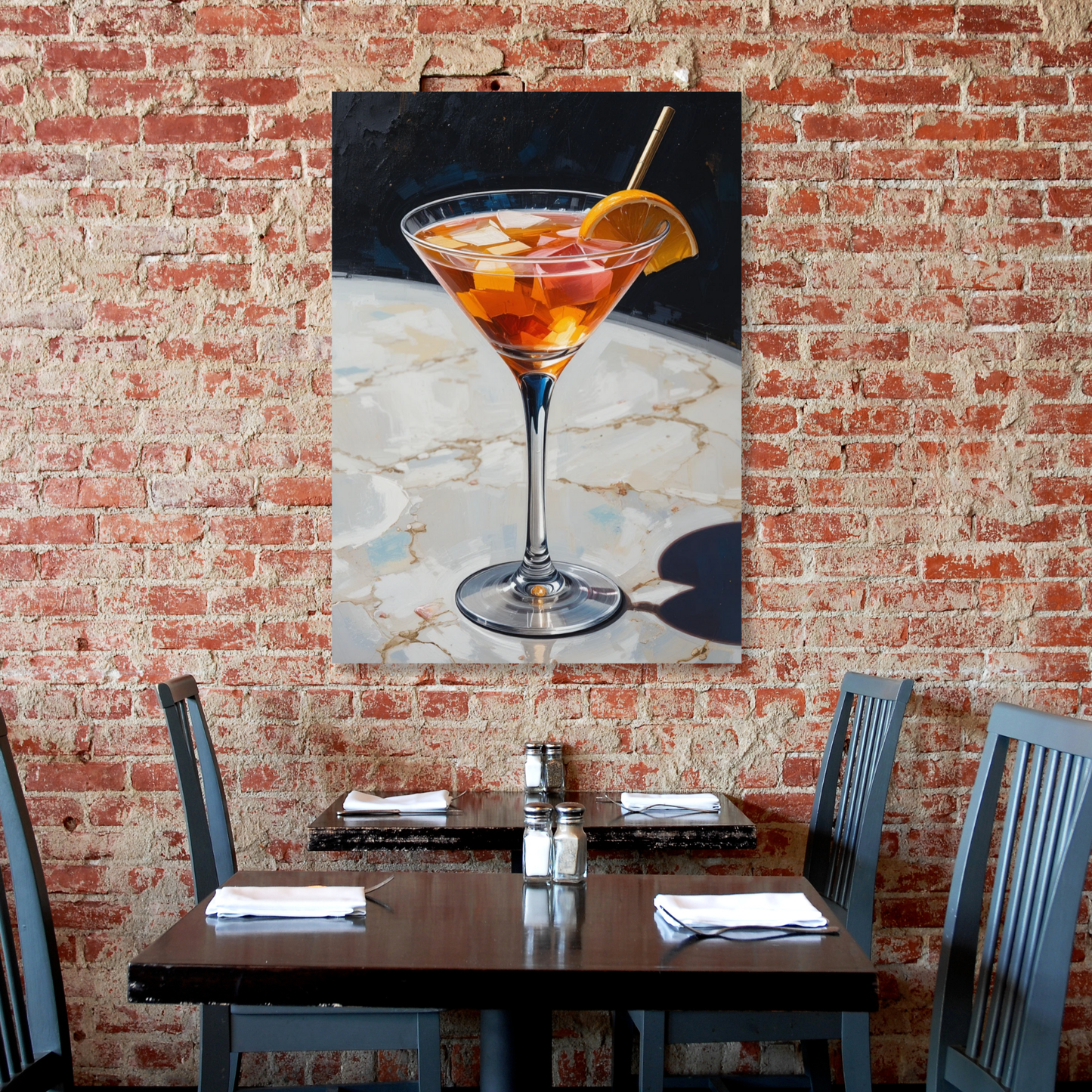 Fruit Spritz Martini Wall Art Canvas Print