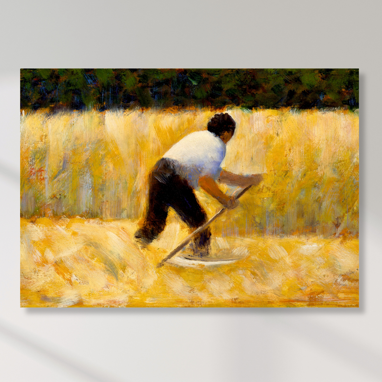 Georges Seurat - The Mower Wall Art Canvas Print