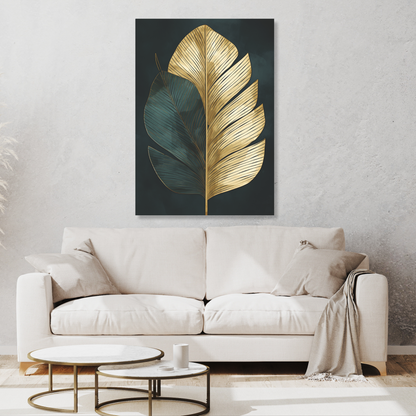 Green & Gold Leaf