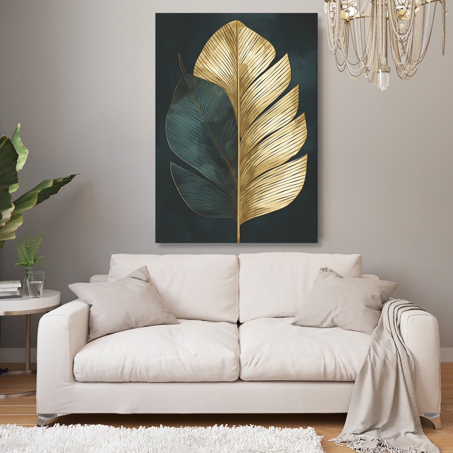 Green & Gold Leaf
