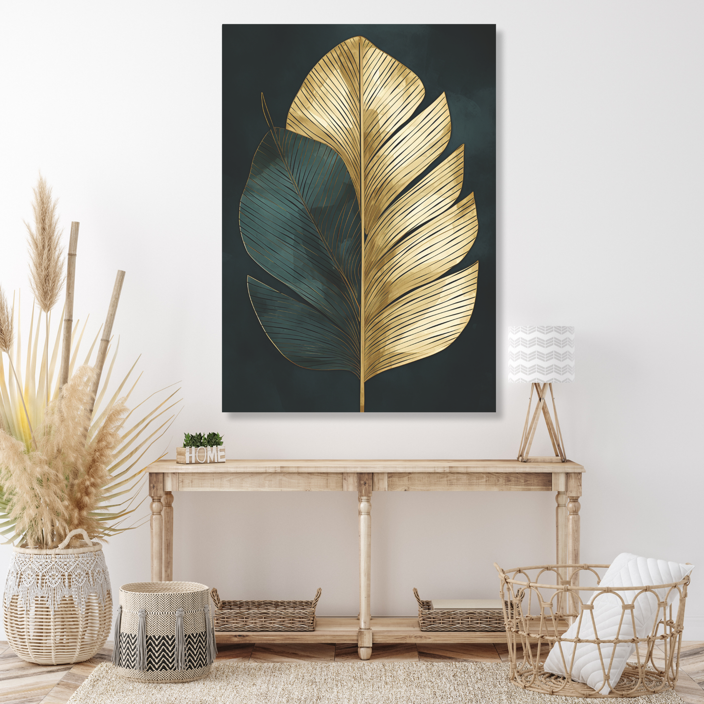 Green & Gold Leaf