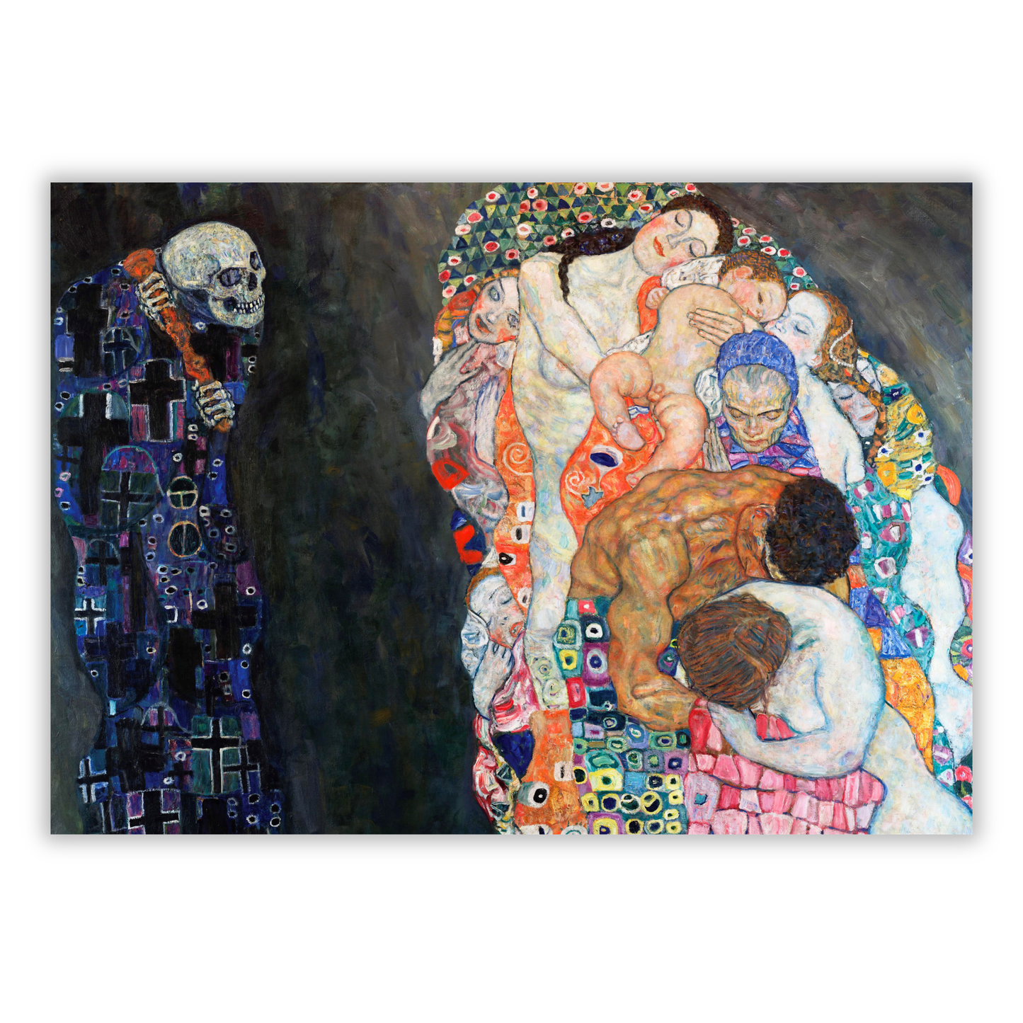 Gustav Klimt - Death & Life Wall Art Canvas Print