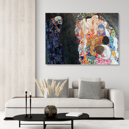Gustav Klimt - Death & Life Wall Art Canvas Print