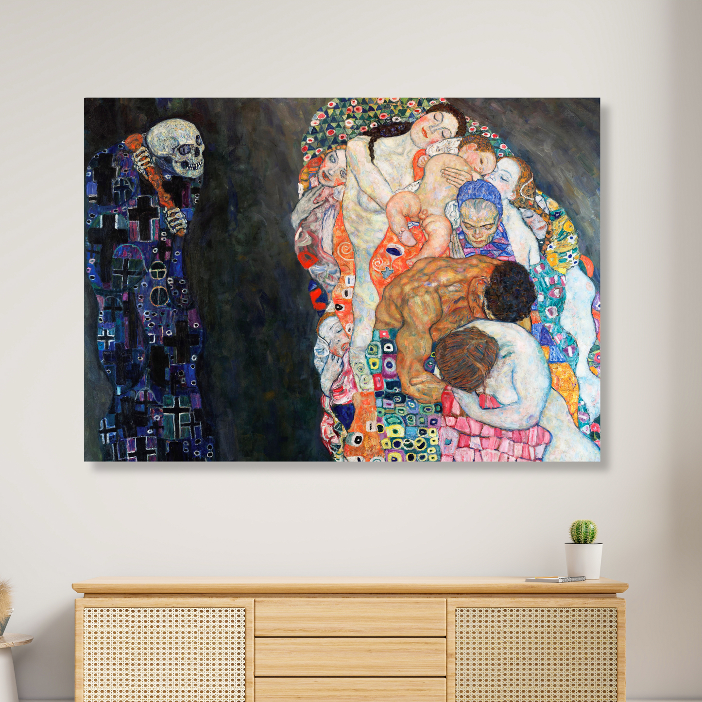 Gustav Klimt - Death & Life Wall Art Canvas Print
