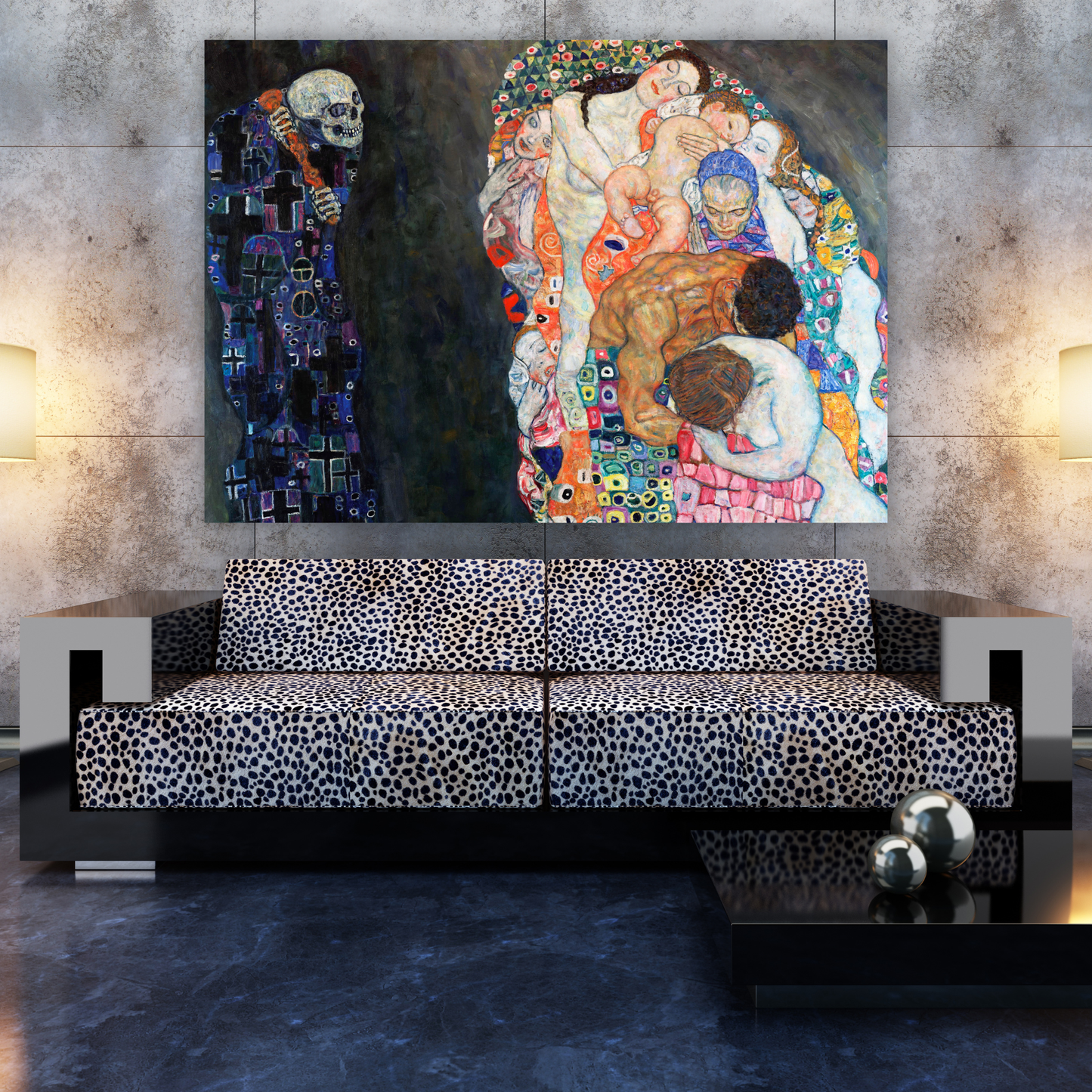 Gustav Klimt - Death & Life Wall Art Canvas Print