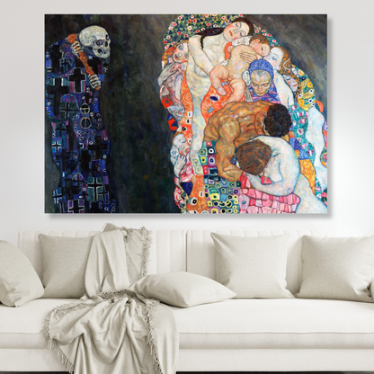 Gustav Klimt - Death & Life Wall Art Canvas Print