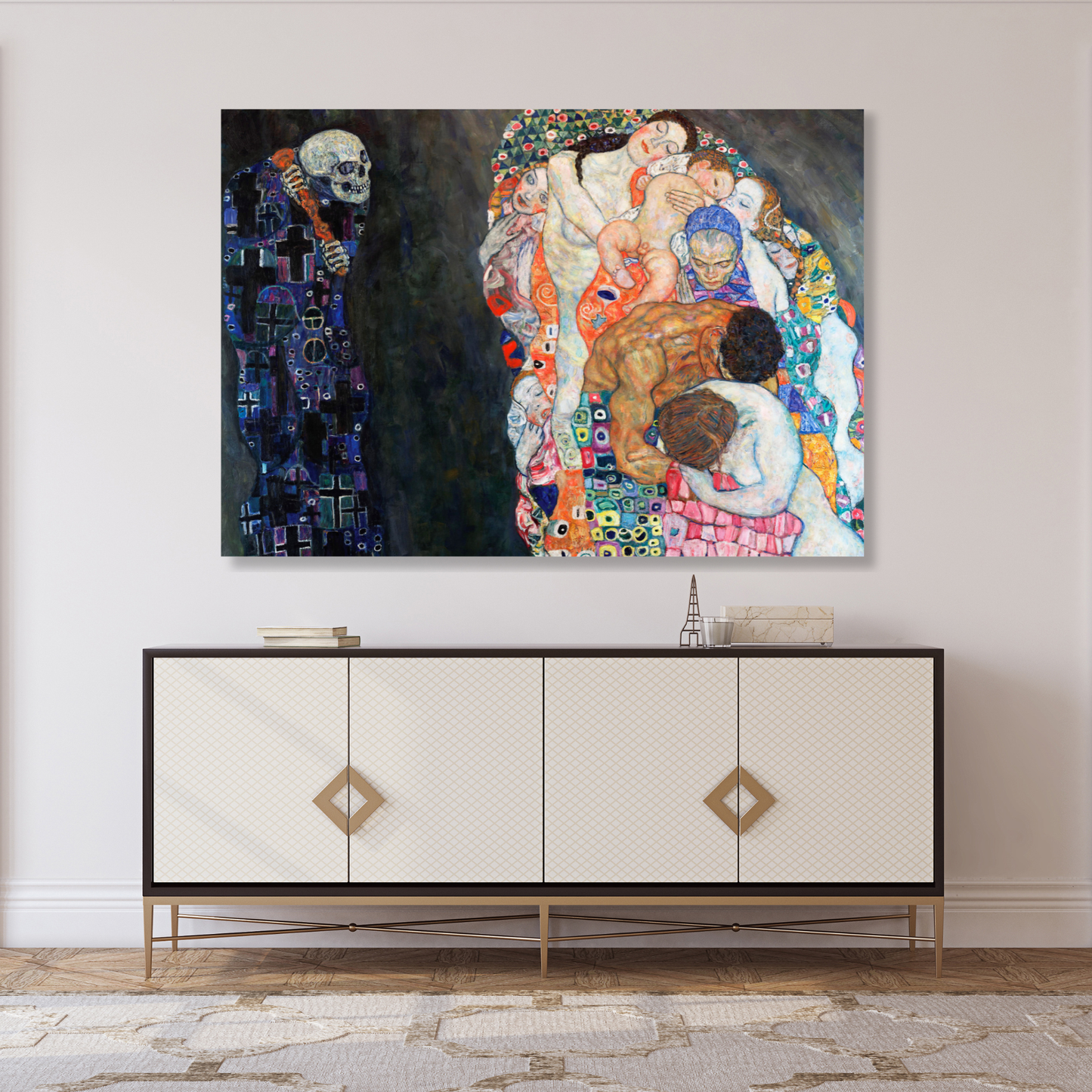 Gustav Klimt - Death & Life Wall Art Canvas Print