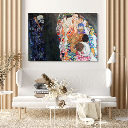Gustav Klimt - Death & Life Wall Art Canvas Print