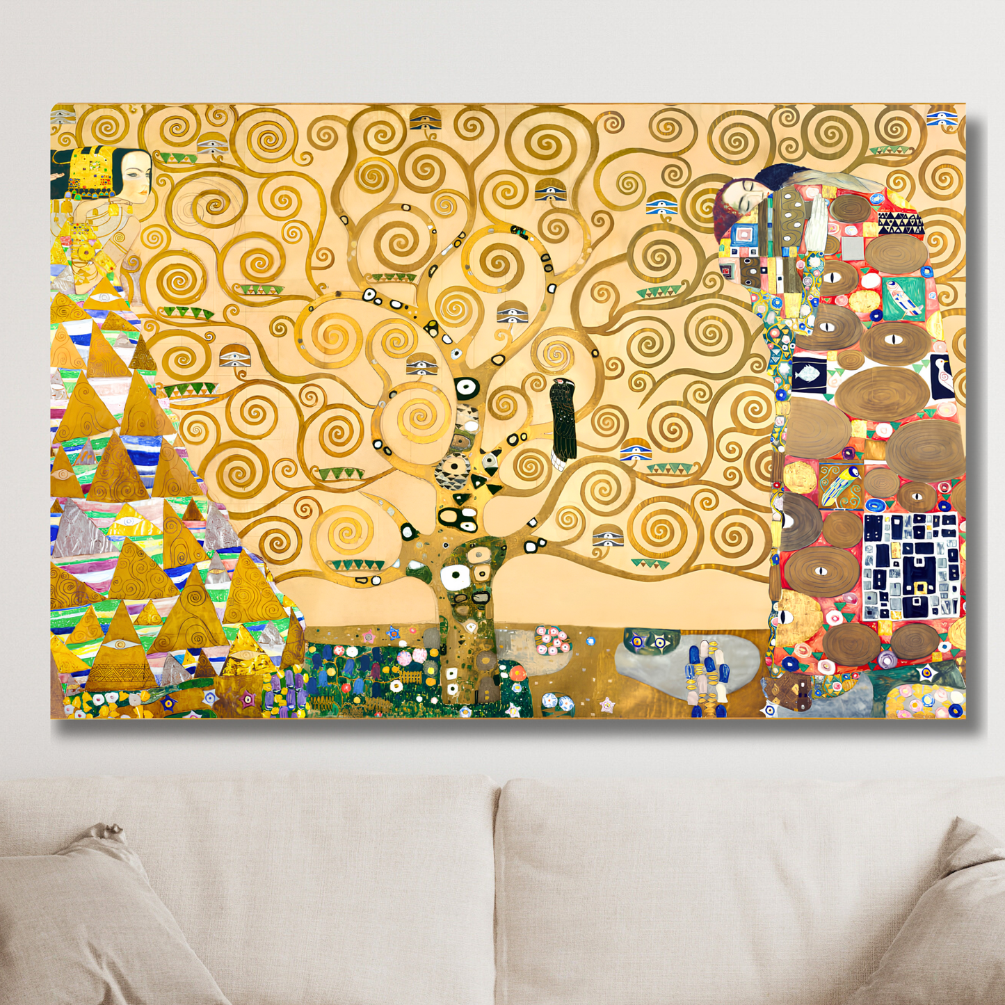 Gustav Klimt - Stoclet Frieze (Tree of Life) Wall Art Canvas Print