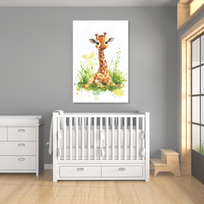 Harold Giraffe Canvas Wall Art Print