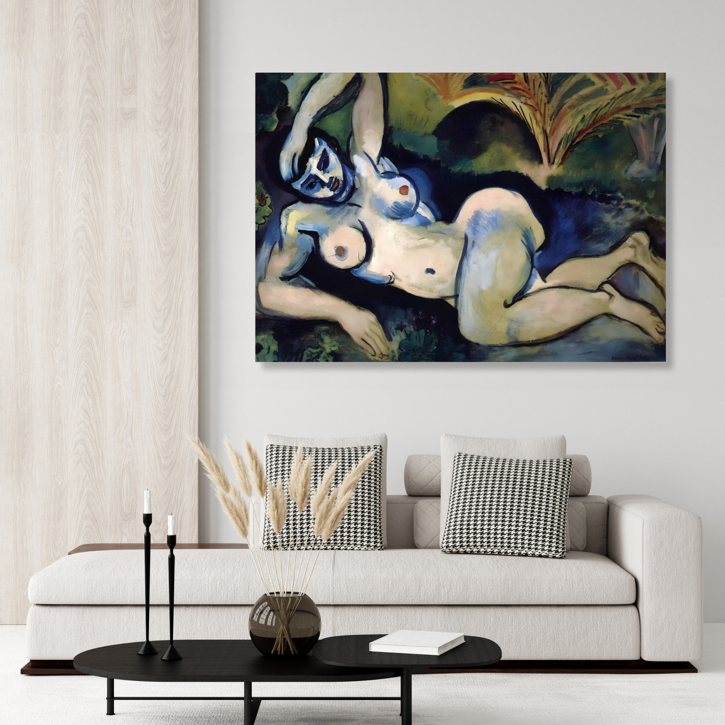 Henri Matisse - Blue Nude (Souvenir de Biskra) Wall Art Canvas Print