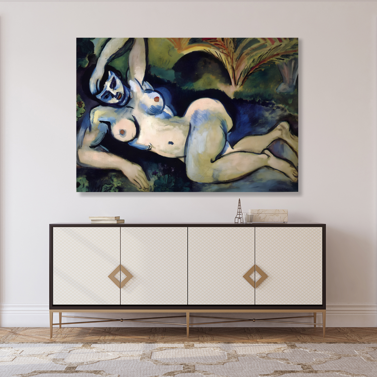 Henri Matisse - Blue Nude (Souvenir de Biskra) Wall Art Canvas Print