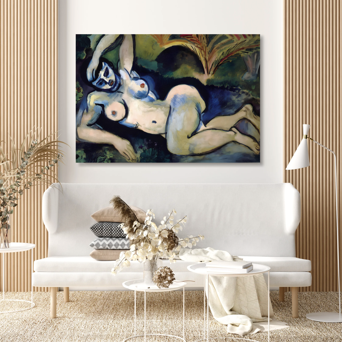 Henri Matisse - Blue Nude (Souvenir de Biskra) Wall Art Canvas Print