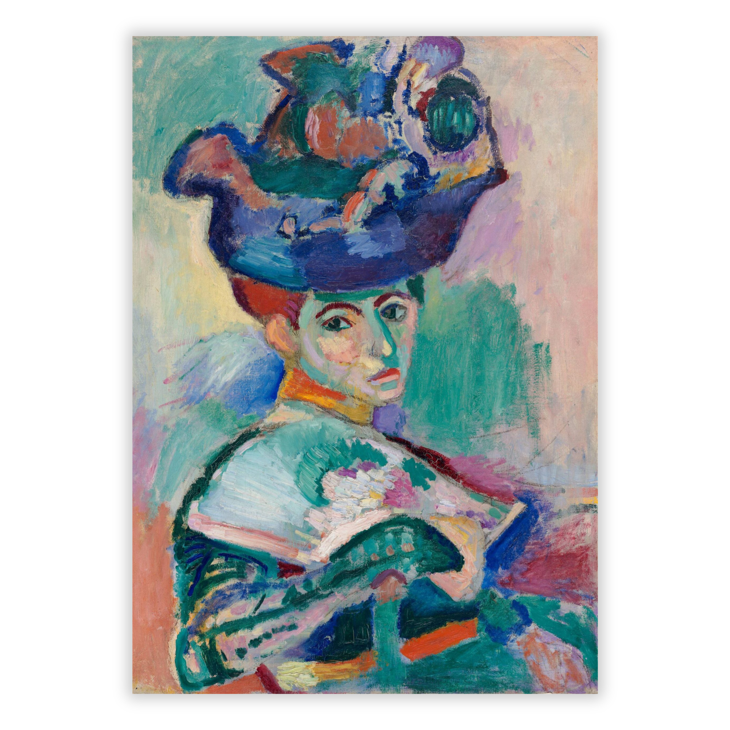 Henri Matisse - Woman With A Hat Wall Art Canvas Print