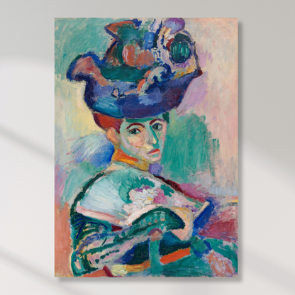 Henri Matisse - Woman With A Hat Wall Art Canvas Print