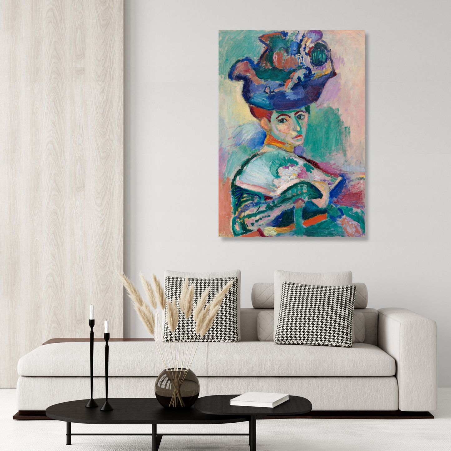 Henri Matisse - Woman With A Hat Wall Art Canvas Print