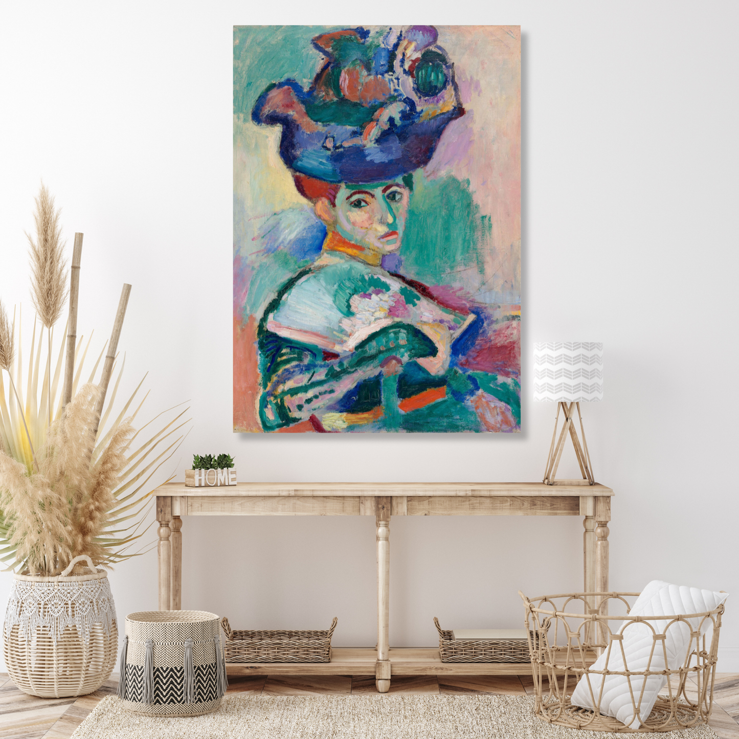 Henri Matisse - Woman With A Hat Wall Art Canvas Print