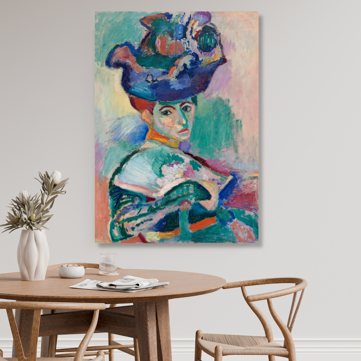 Henri Matisse - Woman With A Hat Wall Art Canvas Print