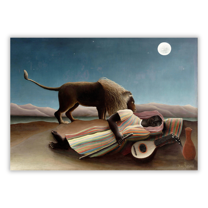 Henri Rousseau - The Sleeping Gypsy Wall Art Canvas Print