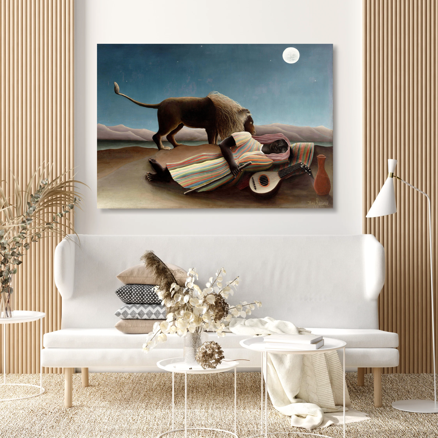 Henri Rousseau - The Sleeping Gypsy Wall Art Canvas Print