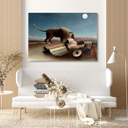 Henri Rousseau - The Sleeping Gypsy Wall Art Canvas Print