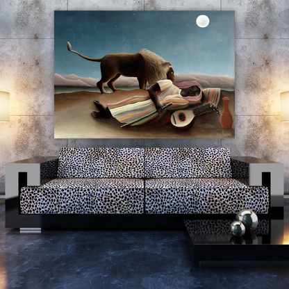 Henri Rousseau - The Sleeping Gypsy Wall Art Canvas Print