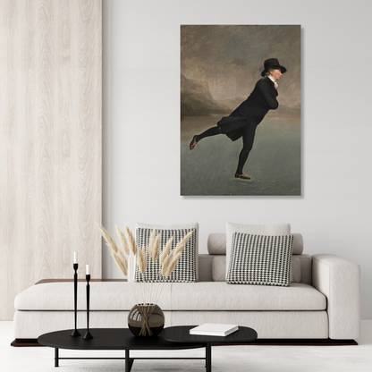 Henry Raeburn - The Reverend Robert Walker Skating on Duddingston Loch Wall Art Canvas Print