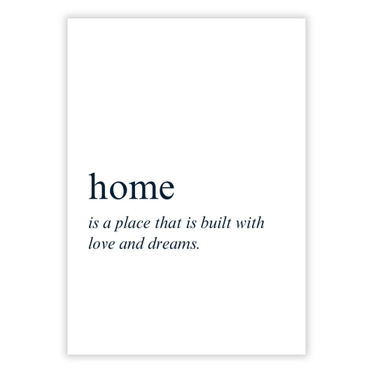 Home Inspirational Wall Art Canvas Print