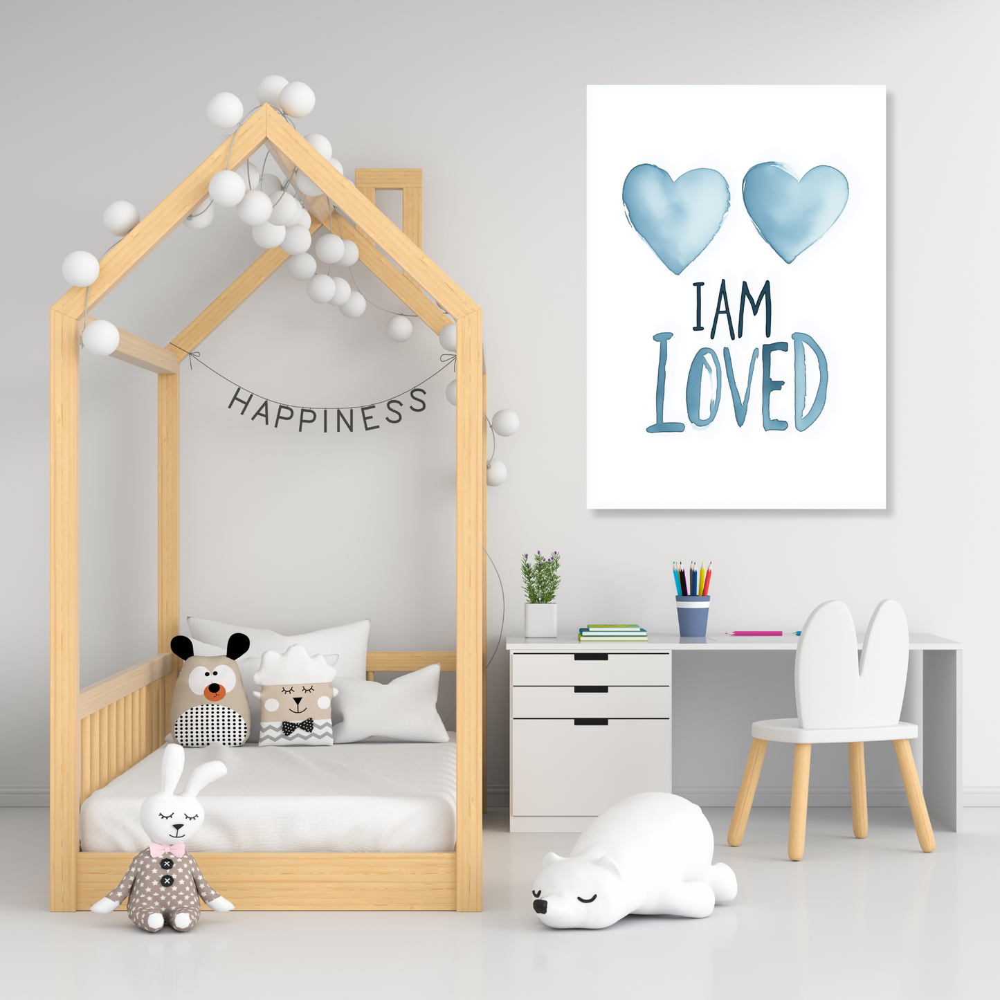 I Am Loved Canvas Wall Art Print