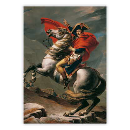 Jacques-Louis David - Napoleon Crossing The Alps Wall Art Canvas Print