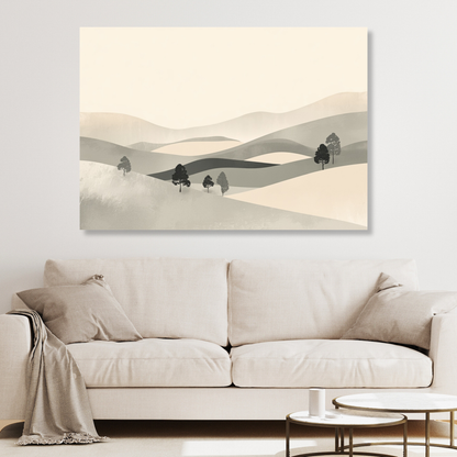 Japandi Distance Wall Art Canvas Print