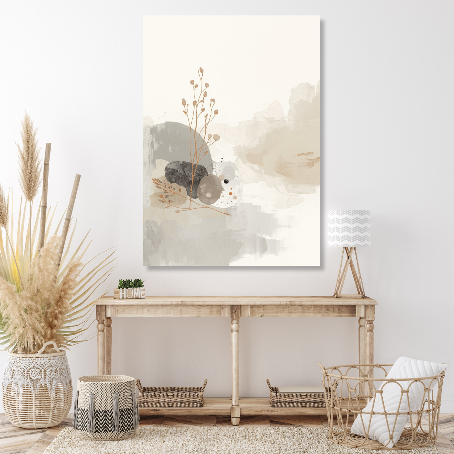 Japandi Balance Wall Art Canvas Print