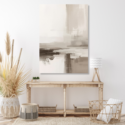 Japandi Clay Wall Art Canvas Print