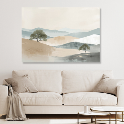 Japandi Plains Wall Art Canvas Print