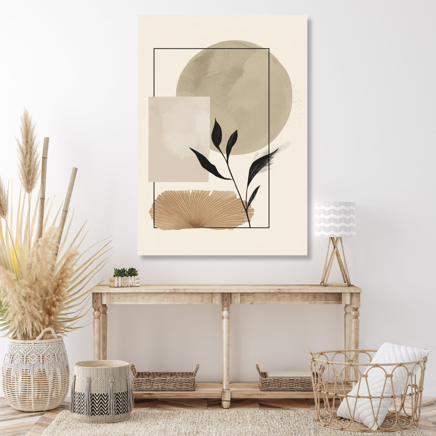 Japandi Earth Wall Art Canvas Print