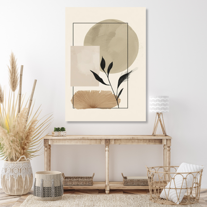 Japandi Earth Wall Art Canvas Print