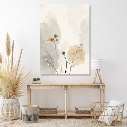 Japandi Autumn Wall Art Canvas Print