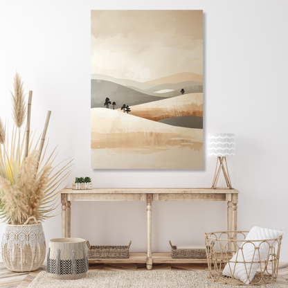 Japandi Serenity Wall Art Canvas Print
