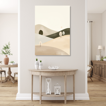 Japandi Hills Wall Art Canvas Print