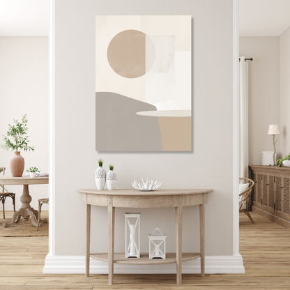 Japandi Sunset Wall Art Canvas Print