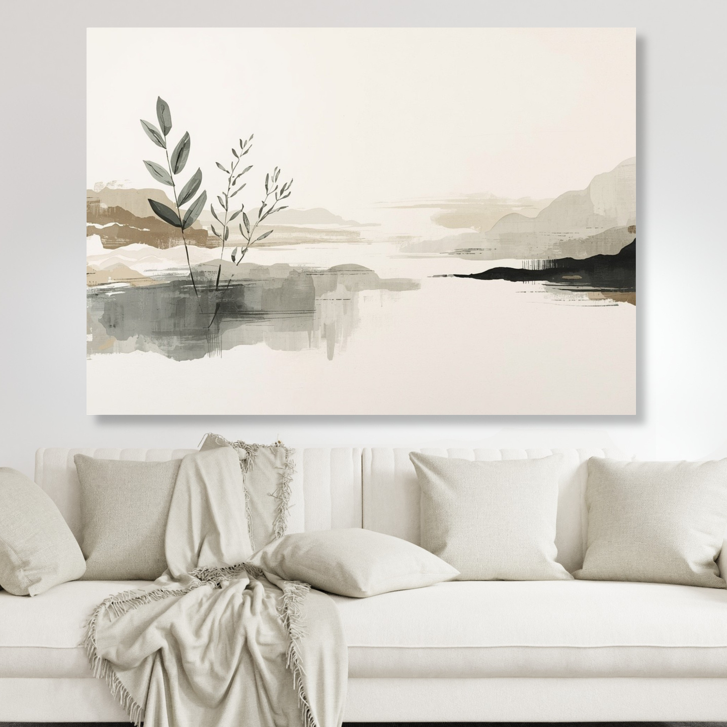 Japandi Calm Wall Art Canvas Print