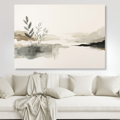 Japandi Calm Wall Art Canvas Print