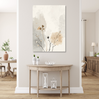 Japandi Autumn Wall Art Canvas Print
