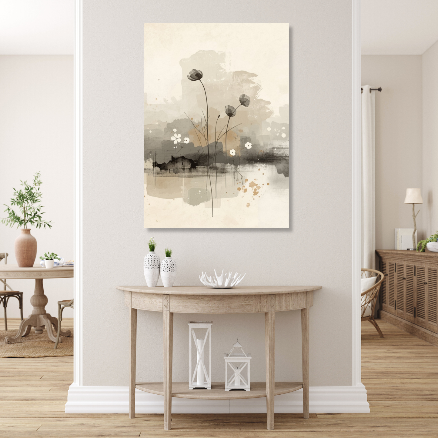 Japandi Peace Wall Art Canvas Print