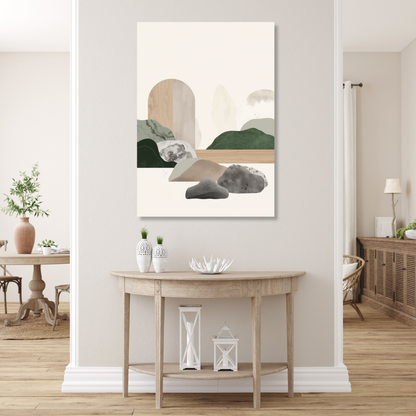 Japandi Stillness Wall Art Canvas Print
