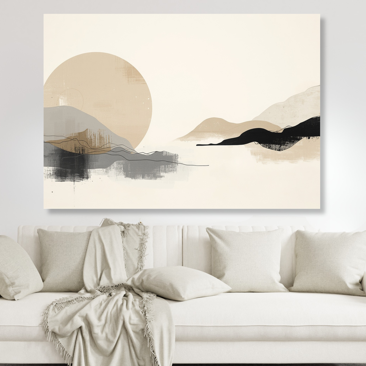 Japandi Presence Wall Art Canvas Print