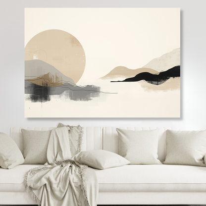 Japandi Presence Wall Art Canvas Print