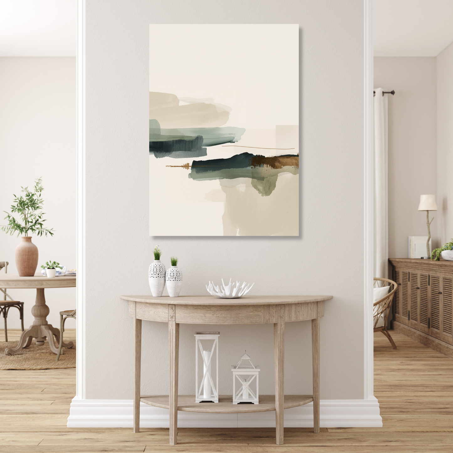 Japandi Harmony Wall Art Canvas Print