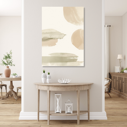 Japandi Matcha Wall Art Canvas Print