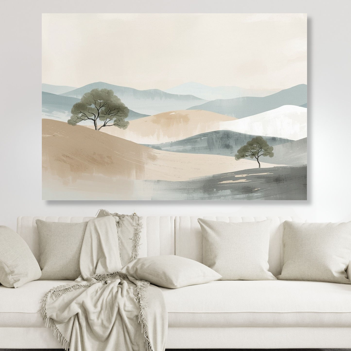 Japandi Plains Wall Art Canvas Print